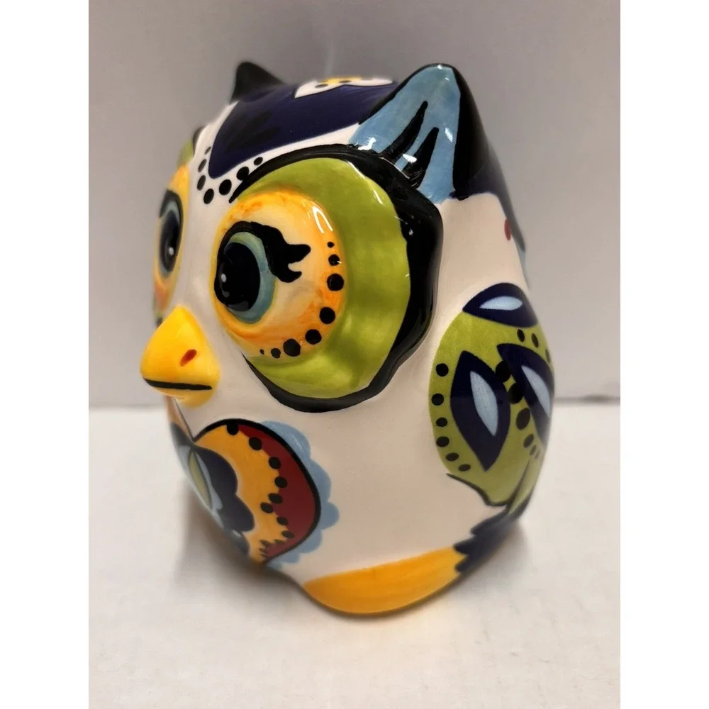 Tabletops Unlimited Espana Lifestyle BOCCA OWL Salt & Pepper‎ Shakers Colorful 2